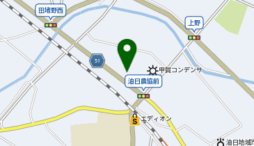 甲賀警察署油日駐在所の地図画像