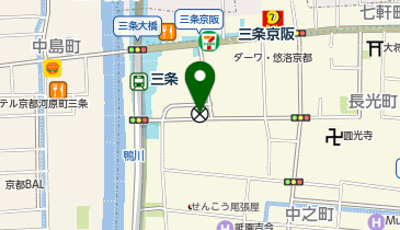 東山警察署三条大橋東交番の地図画像