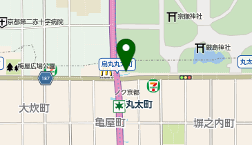 中京警察署丸太町交番の地図画像