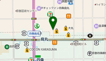 中京警察署東洞院交番の地図画像