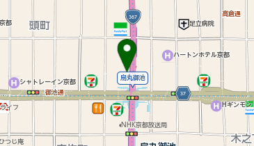 中京警察署二条殿交番の地図画像