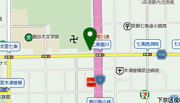 下京警察署七条堀川交番の地図画像