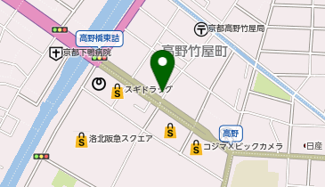 下鴨警察署高野交番の地図画像