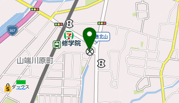 下鴨警察署修学院交番の地図画像