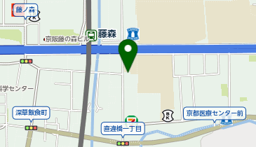 伏見警察署深草交番の地図画像