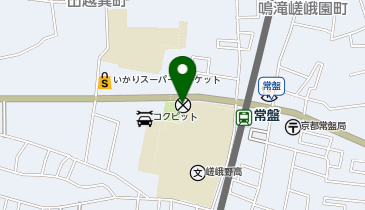 右京警察署常磐野交番の地図画像