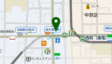 右京警察署西大路四条交番の地図画像