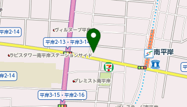 豊平警察署南平岸交番の地図画像