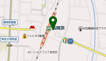 向日町警察署神足交番の地図画像