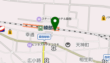 綾部警察署綾部駅前交番の地図画像