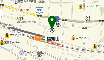 福知山警察署福知山駅前交番の地図画像