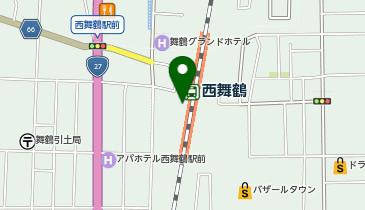 舞鶴警察署西舞鶴駅前交番の地図画像