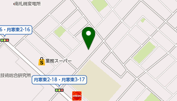 豊平警察署東月寒交番の地図画像