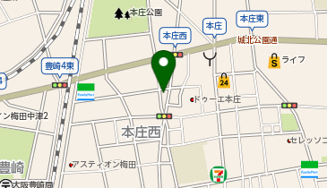 大淀警察署本庄交番の地図画像