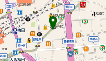 曾根崎警察署阪急東通交番の地図画像