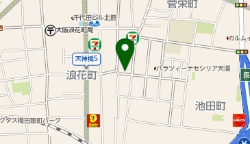 曾根崎警察署天神橋五丁目交番の地図画像