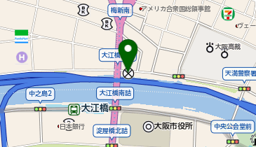 天満警察署大江橋交番の地図画像