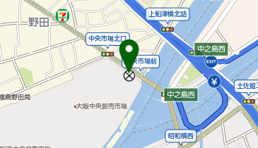 福島警察署中央市場前交番の地図画像