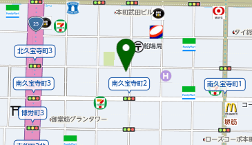 東警察署北久宝寺町交番の地図画像