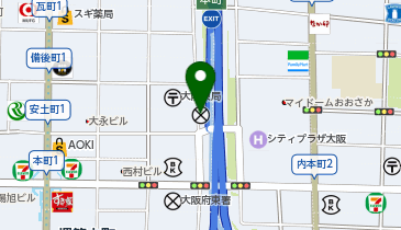 東警察署平野町交番の地図画像