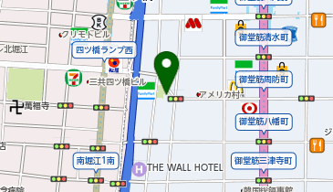 南警察署西心斎橋交番の地図画像