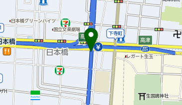 南警察署高津交番の地図画像