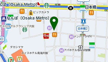 南警察署千日前交番の地図画像