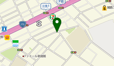 港警察署夕凪交番の地図画像