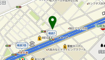 港警察署弁天三丁目交番の地図画像