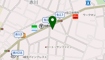 旭警察署赤川交番の地図画像