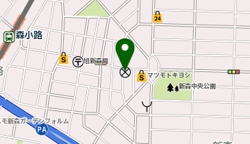 旭警察署新森交番の地図画像