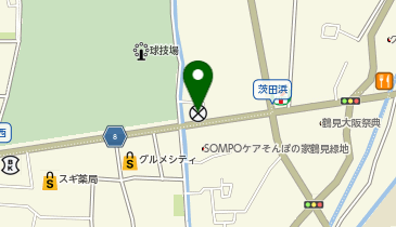 鶴見警察署茨田交番の地図画像