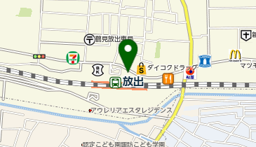 鶴見警察署放出駅前交番の地図画像