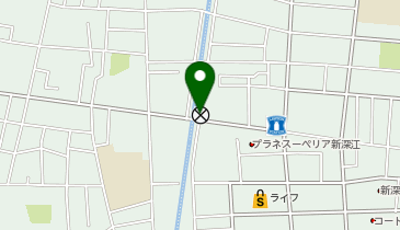 東成警察署新道橋交番の地図画像