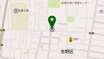 生野警察署生野東交番の地図画像