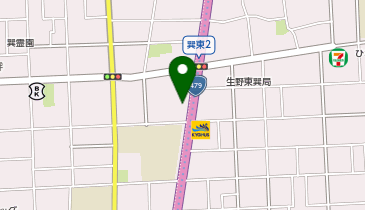 生野警察署巽東交番の地図画像