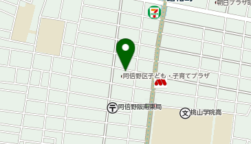 阿倍野警察署阪南町交番の地図画像