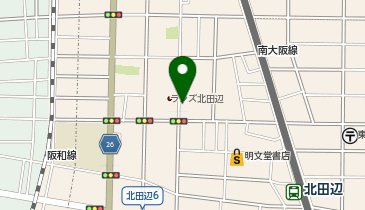 東住吉警察署北田辺交番の地図画像