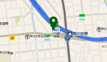 東住吉警察署駒川中野駅前交番の地図画像