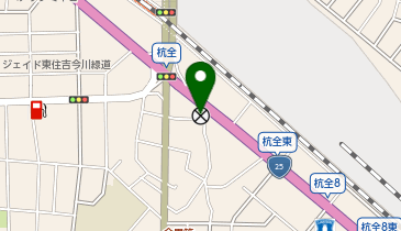 東住吉警察署杭全交番の地図画像