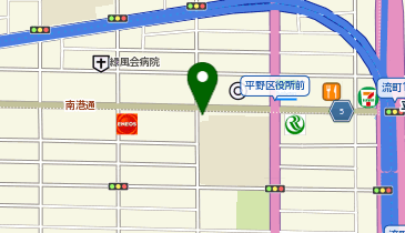 平野警察署平野西交番の地図画像