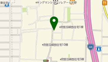 平野警察署瓜破西交番の地図画像