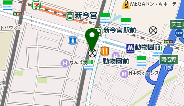 西成警察署太子交番の地図画像