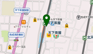 西成警察署天下茶屋交番の地図画像