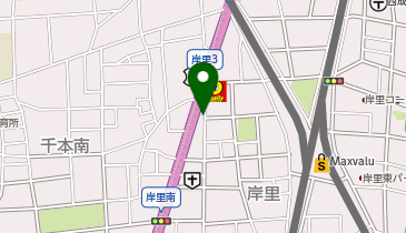 西成警察署岸里南交番の地図画像