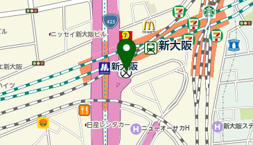 淀川警察署新大阪駅交番の地図画像