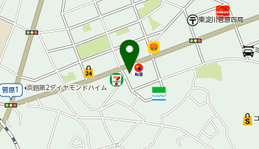 東淀川警察署菅原交番の地図画像