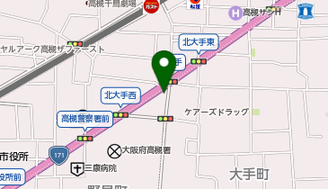 高槻警察署北大手交番の地図画像