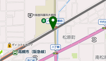 高槻警察署八丁畷交番の地図画像