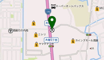 高槻警察署大冠南交番の地図画像